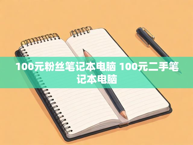 100元粉丝笔记本电脑 100元二手笔记本电脑