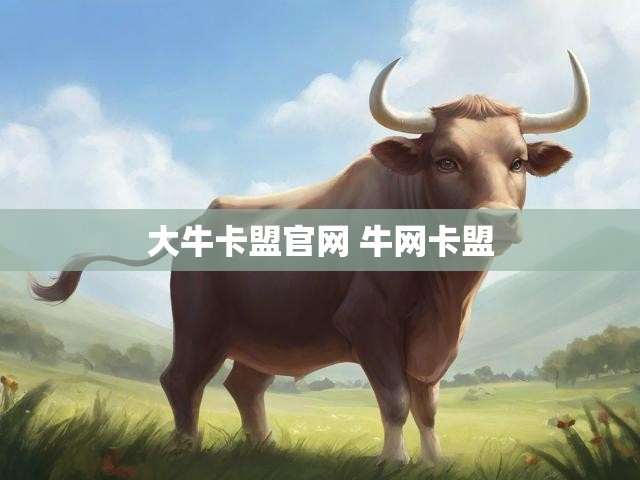 大牛卡盟官网 牛网卡盟