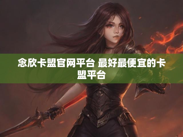 念欣卡盟官网平台 最好最便宜的卡盟平台