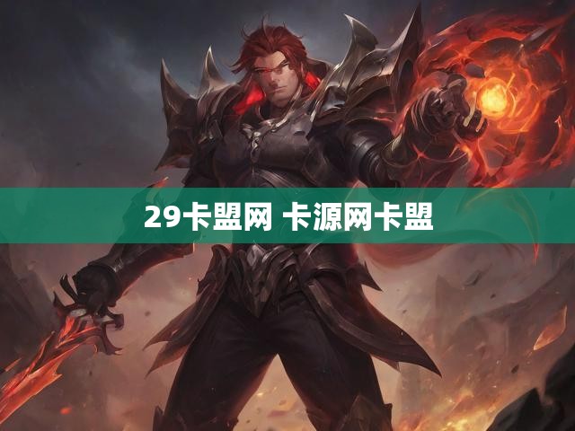 29卡盟网 卡源网卡盟