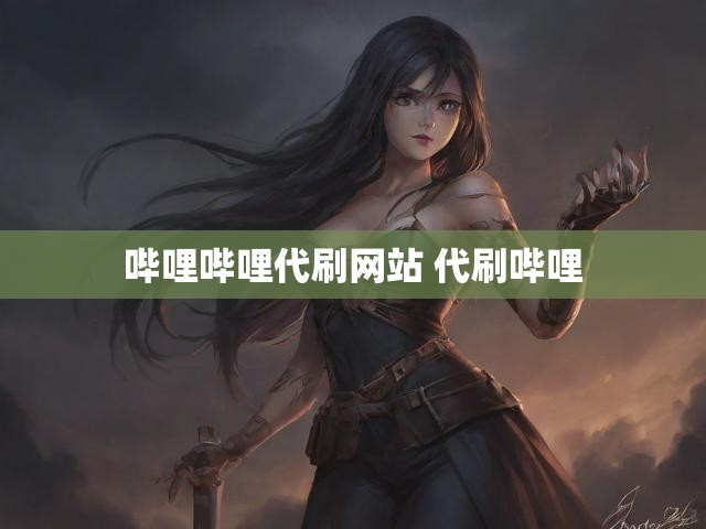 哔哩哔哩代刷网站 代刷哔哩