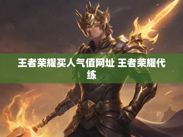 王者荣耀买人气值网址 王者荣耀代练