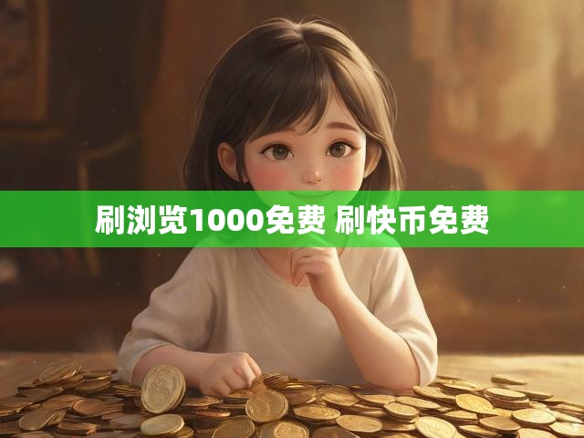 刷浏览1000免费 刷快币免费