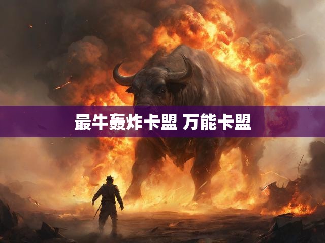 最牛轰炸卡盟 万能卡盟