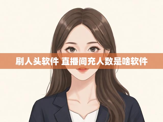 刷人头软件 直播间充人数是啥软件