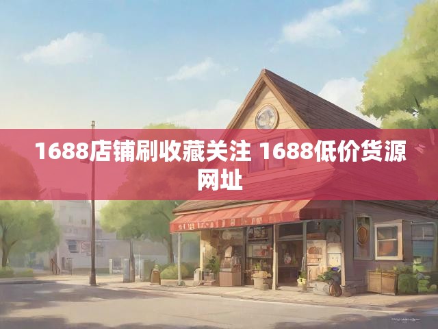 1688店铺刷收藏关注 1688低价货源网址