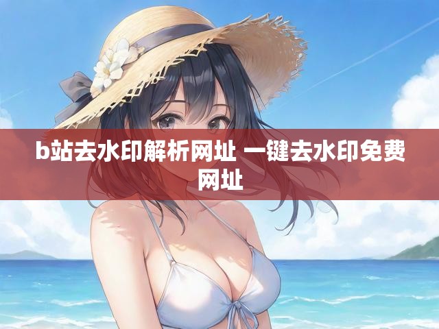 b站去水印解析网址 一键去水印免费网址