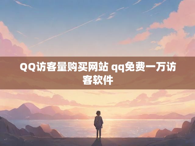 QQ访客量购买网站 qq免费一万访客软件
