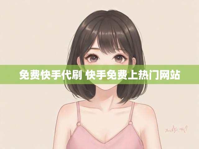 免费快手代刷 快手免费上热门网站