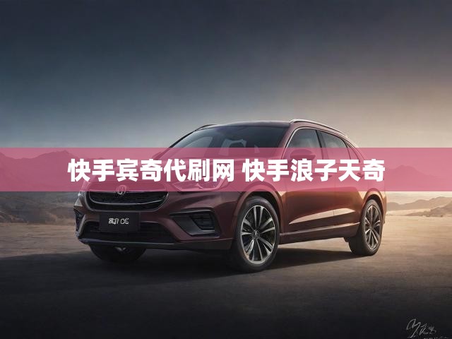 快手宾奇代刷网 快手浪子天奇