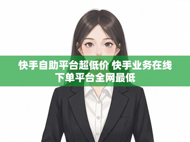 快手自助平台超低价 快手业务在线下单平台全网最低