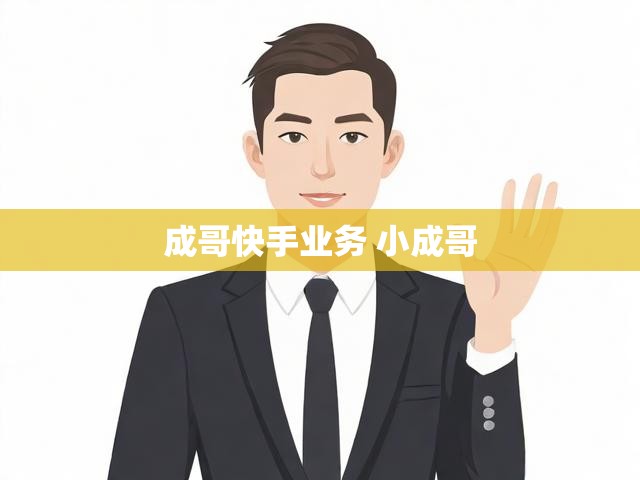 成哥快手业务 小成哥