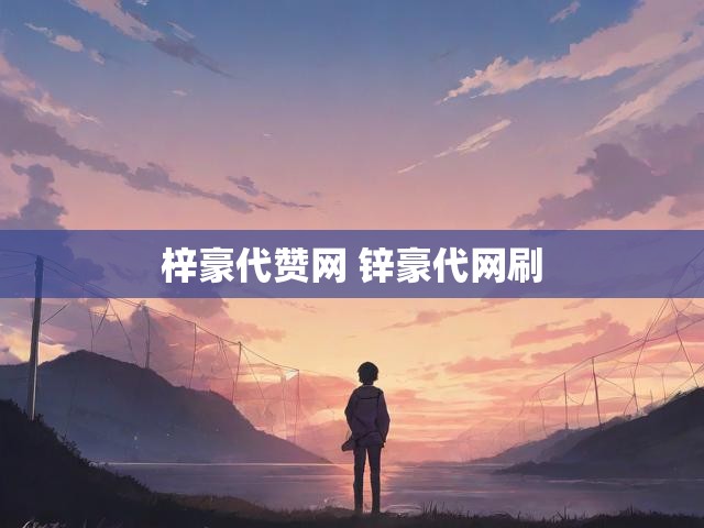 梓豪代赞网 锌豪代网刷