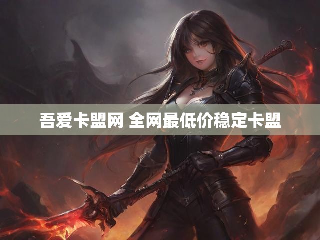 吾爱卡盟网 全网最低价稳定卡盟