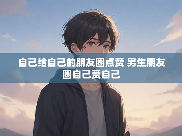 自己给自己的朋友圈点赞 男生朋友圈自己赞自己