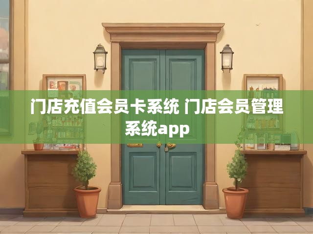 门店充值会员卡系统 门店会员管理系统app