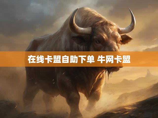 在线卡盟自助下单 牛网卡盟