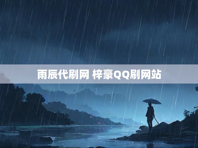 雨辰代刷网 梓豪QQ刷网站