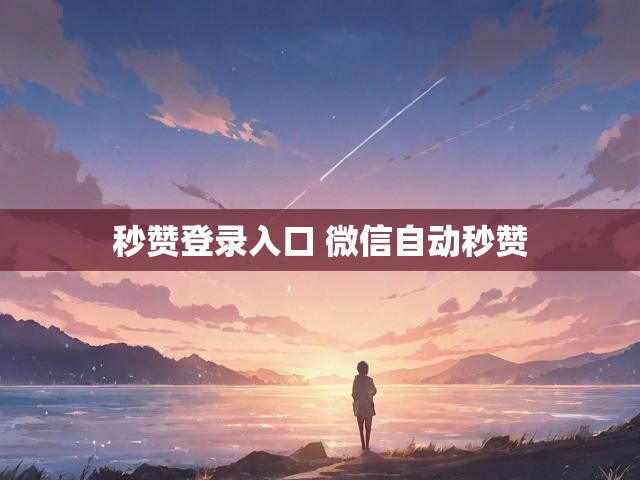 秒赞登录入口 微信自动秒赞