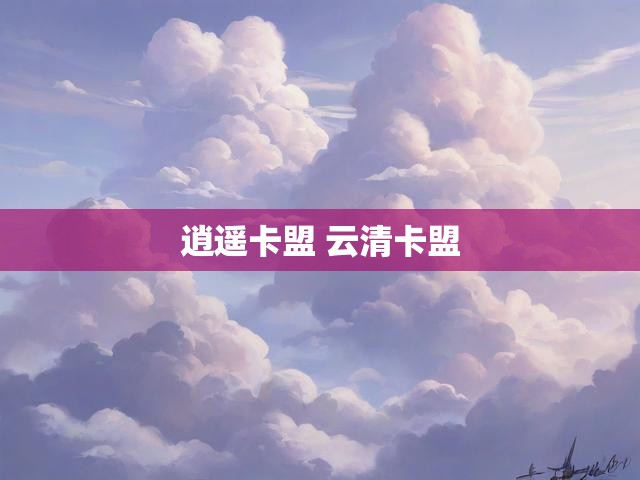 逍遥卡盟 云清卡盟