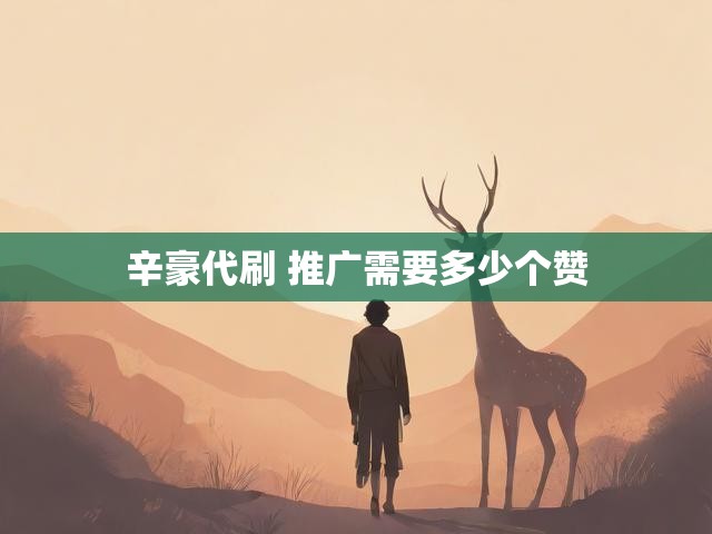 辛豪代刷 推广需要多少个赞