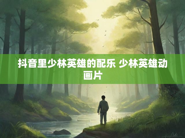 抖音里少林英雄的配乐 少林英雄动画片