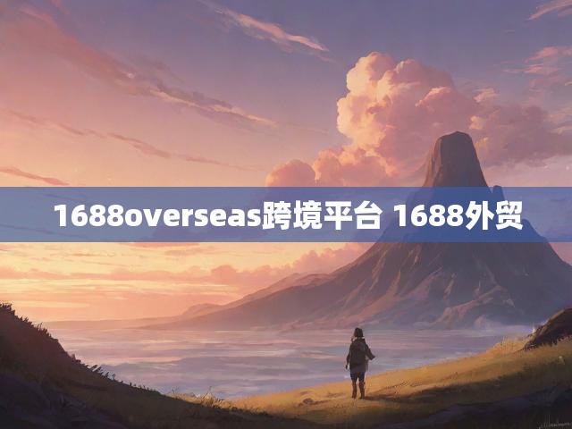 1688overseas跨境平台 1688外贸